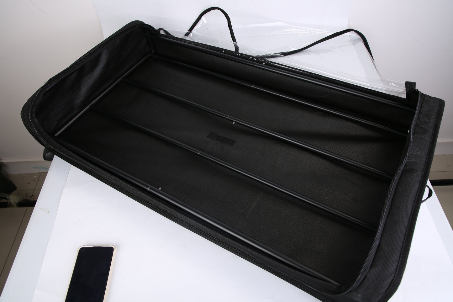2Pcs Under Bed Storage Containers With Lid Wheels Strap Handles 42L 11Gal Per Container Fedex Shipping